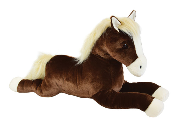 Jemini Peluche Cheval Couché - 75 cm